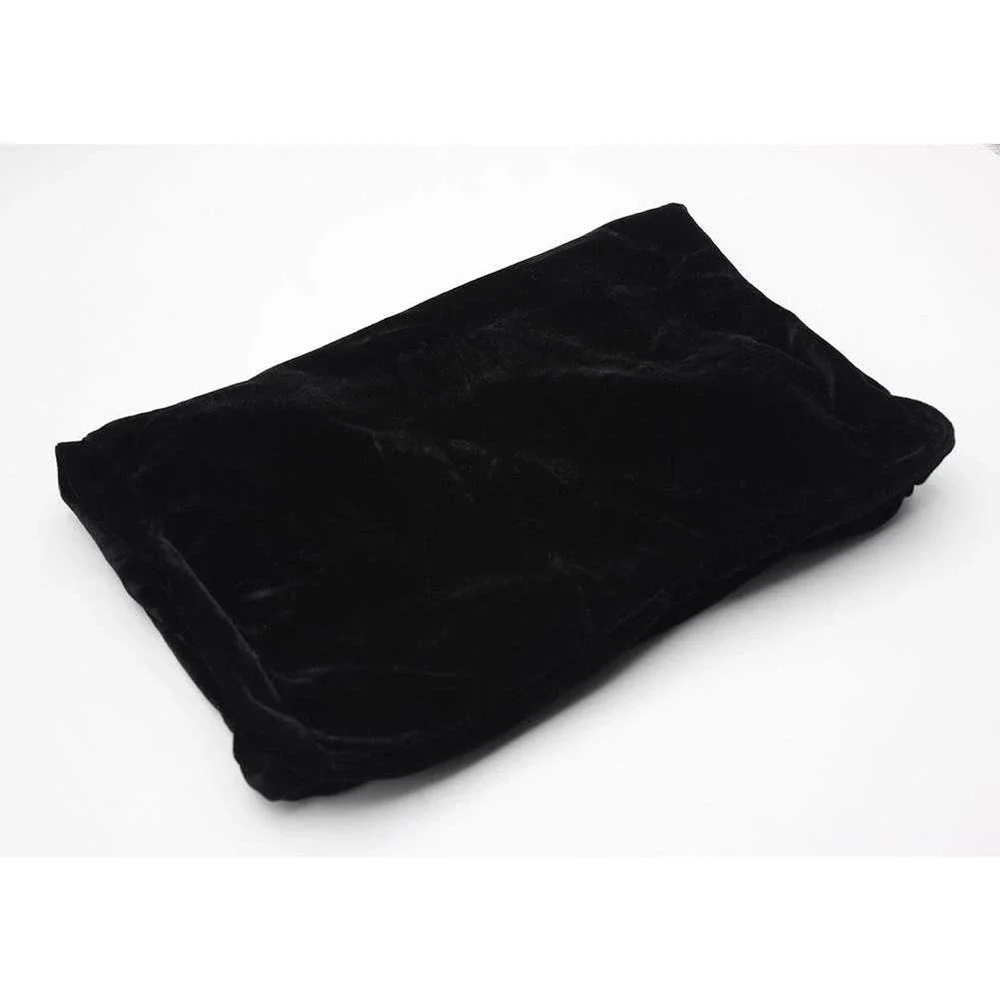 NEW - Red Velvet Upright Piano Cover with Black Velvet Seat Cover